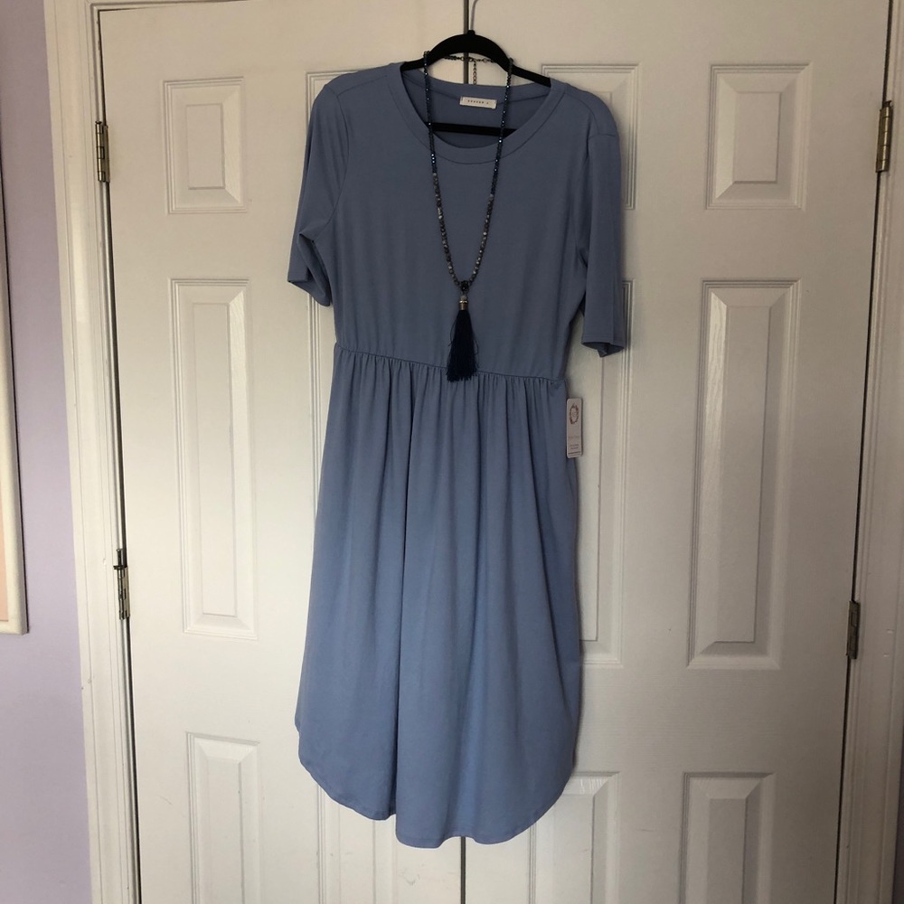 Super soft tshirt dress shirt sleeve xl NWT blue